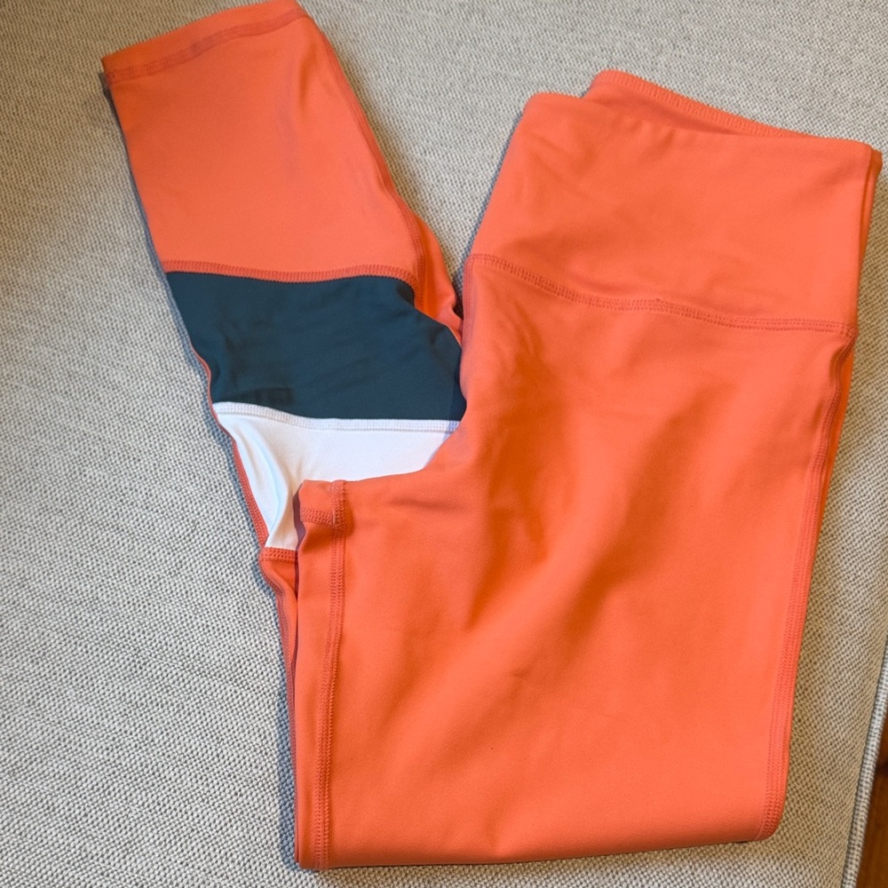 ZYIA Active Light n Tight Tangerine w/ Green and White Stripe